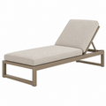 Lettino prendisole 200 x 70 cm in metallo beige con schienale regolabile per esterno